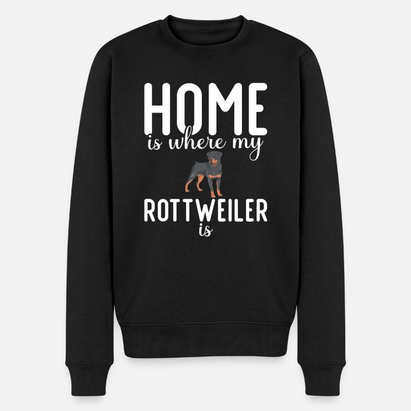 Rottweiler Gifts - Männer Premium Bio Pullover - Schwarz