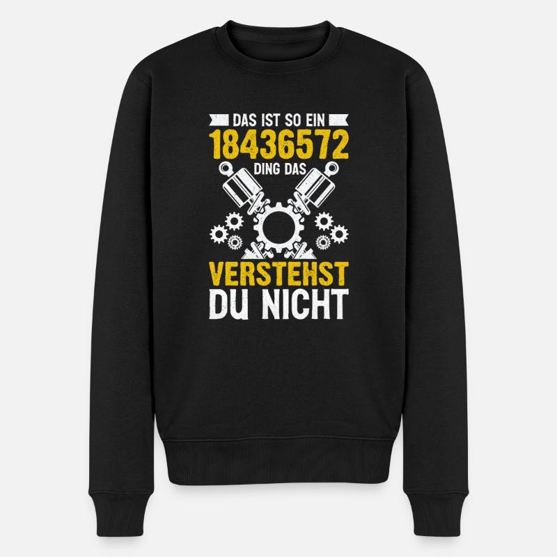 Das ist so ein 18436572 Ding V8 Motor Auto - Männer Premium Bio Pullover - Schwarz