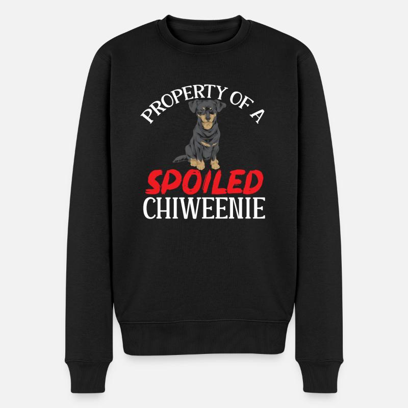 Chiweenie Dog - Men's Premium Organic Jumper - black
