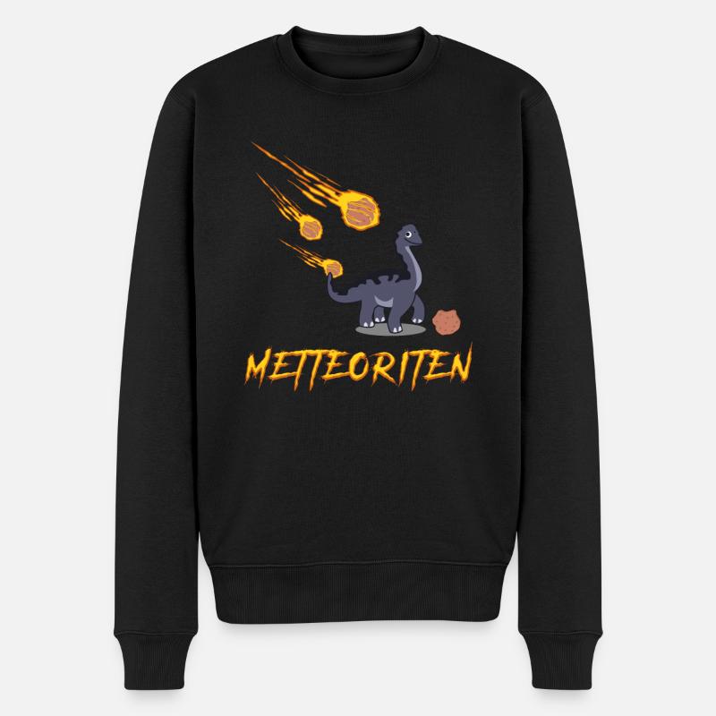 Mettbällchen Mettbrötchen Hackfleisch - Männer Premium Bio Pullover - Schwarz