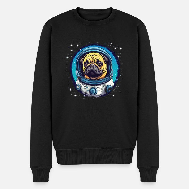 Carlin mignon Atsronaut Outa Space - Pull Premium bio Homme - noir