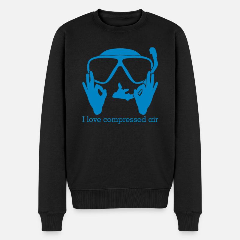 Tauchen Gerätetauchen Taucher - Männer Premium Bio Pullover - Schwarz