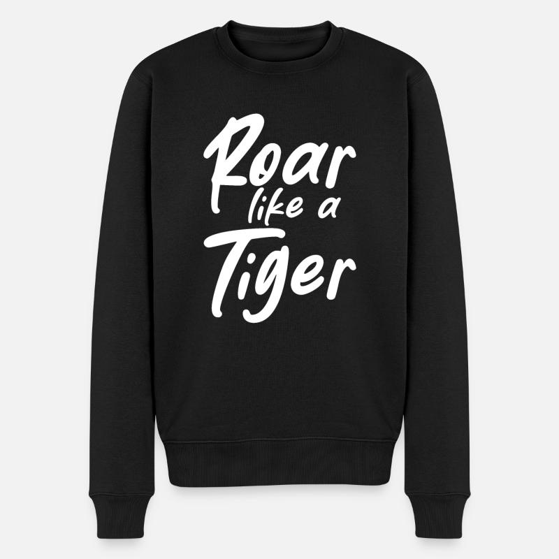 Rugir comme un tigre - Pull Premium bio Homme - noir
