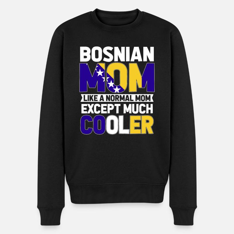 Bosnie-Herzégovine Drapeau Bosnie - Pull Premium bio Homme - noir