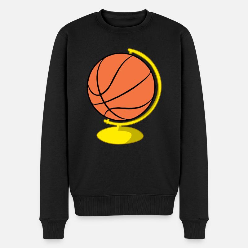 Globe du basketteur - Pull Premium bio Homme - noir