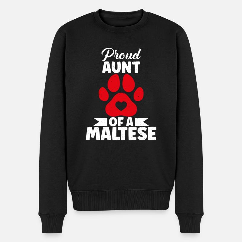Cadeaux de propriétaire maltais - Pull Premium bio Homme - noir