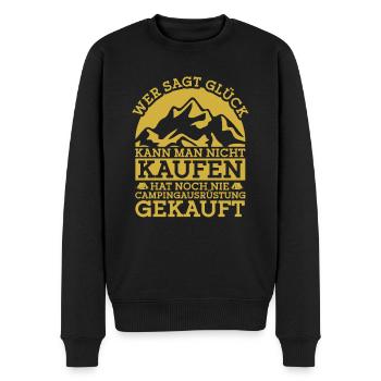 Campingausrüstung Wohnmobilbesitzer Camping Zelten - Männer Premium Bio Pullover - Schwarz - Vorne - Nico (187cm)