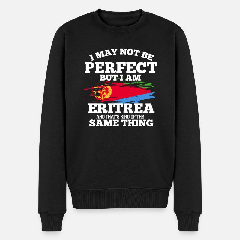 Eritrea - Männer Premium Bio Pullover - Schwarz