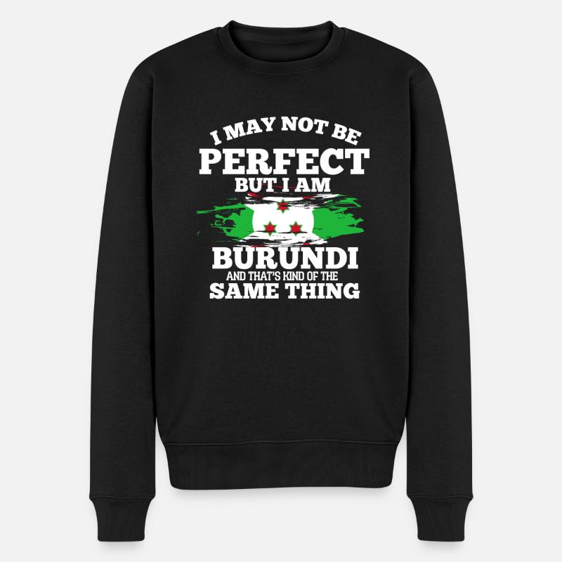Burundi - Pull Premium bio Homme - noir