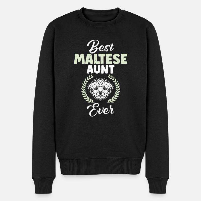 Cadeaux de propriétaire maltais - Pull Premium bio Homme - noir
