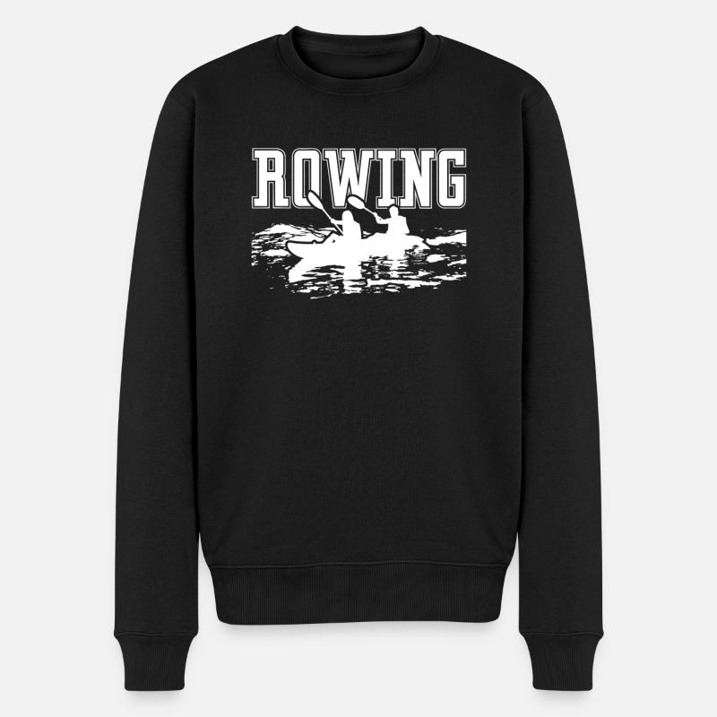 Équipe d’aviron en canoë - Pull Premium bio Homme - noir