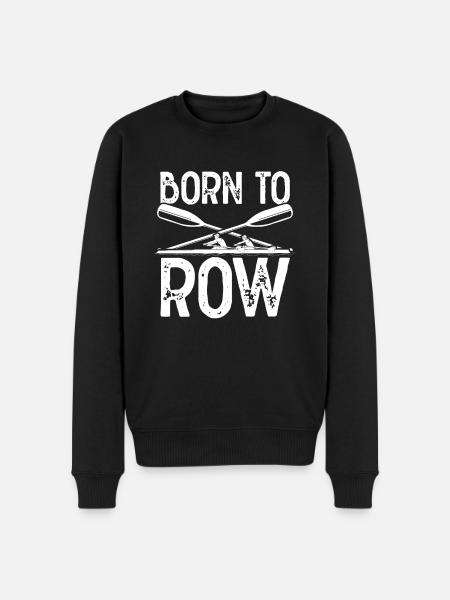 Born to row - Men's Premium Organic Jumper - black