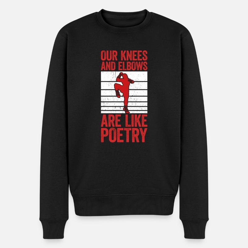 Muay Thai Boxing - Männer Premium Bio Pullover - Schwarz