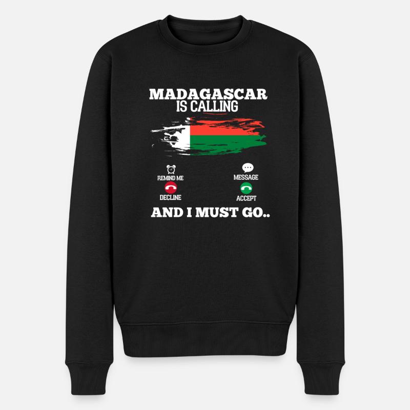 Madagascar - Pull Premium bio Homme - noir
