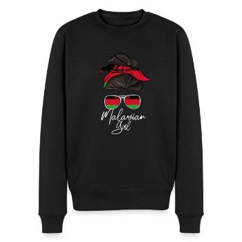 Malawi - Men's Premium Organic Jumper - black - Front - Nico (187cm)
