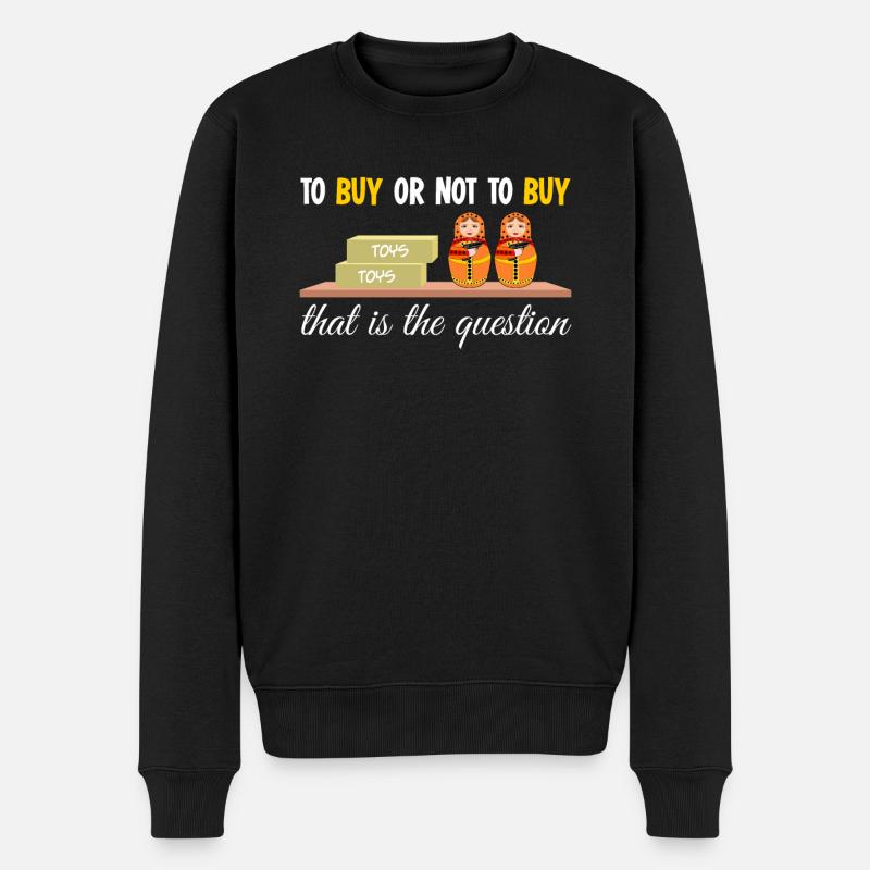 Flohmarkt Händler Trödelmarkt - Männer Premium Bio Pullover - Schwarz