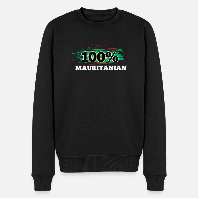 Mauretanien - Männer Premium Bio Pullover - Schwarz