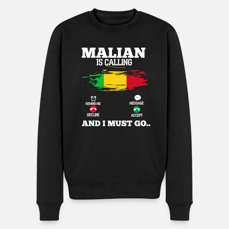 Malien - Pull Premium bio Homme - noir