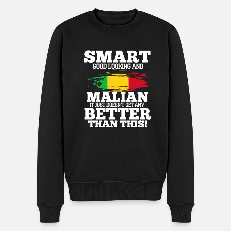 Malien - Pull Premium bio Homme - noir