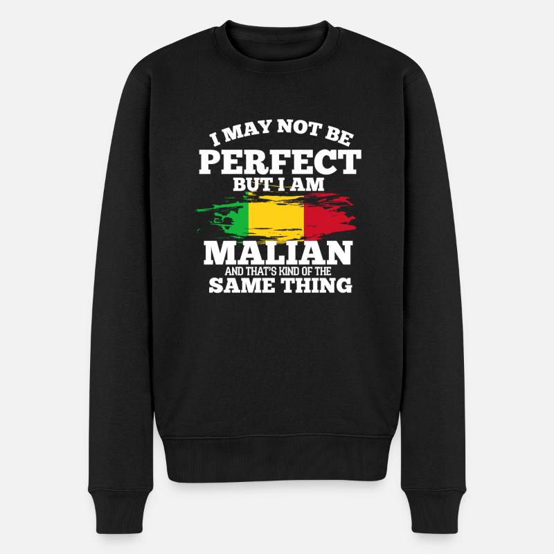 Mauretanien - Männer Premium Bio Pullover - Schwarz