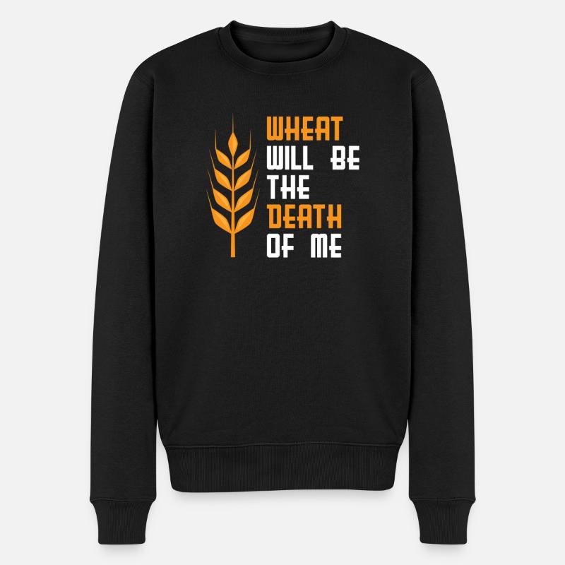 Glutenfrei Tod - Männer Premium Bio Pullover - Schwarz