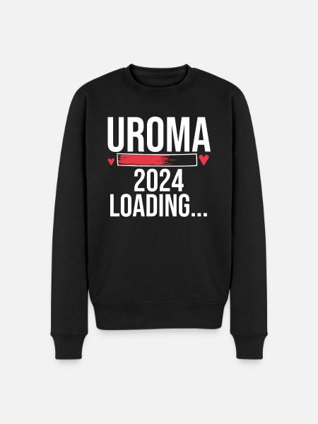 Urgroßmutter 2024 Uroma - Männer Premium Bio Pullover - Schwarz