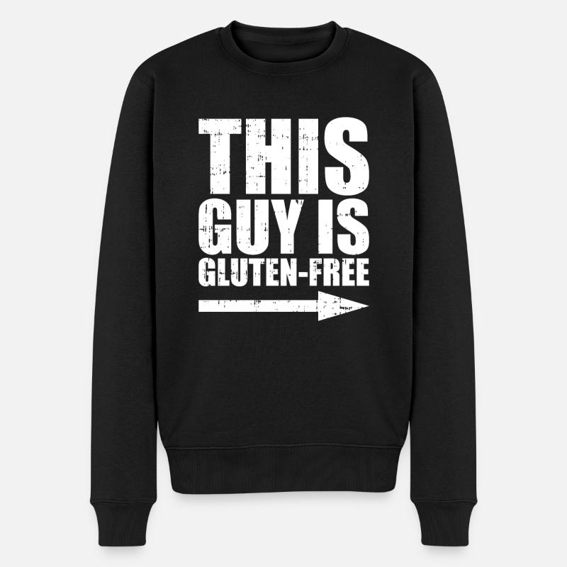Gars sans gluten - Pull Premium bio Homme - noir