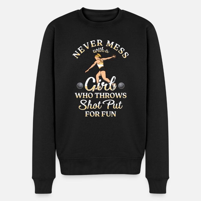 Athlétisme Athlète de lancer d’athlétisme - Pull Premium bio Homme - noir