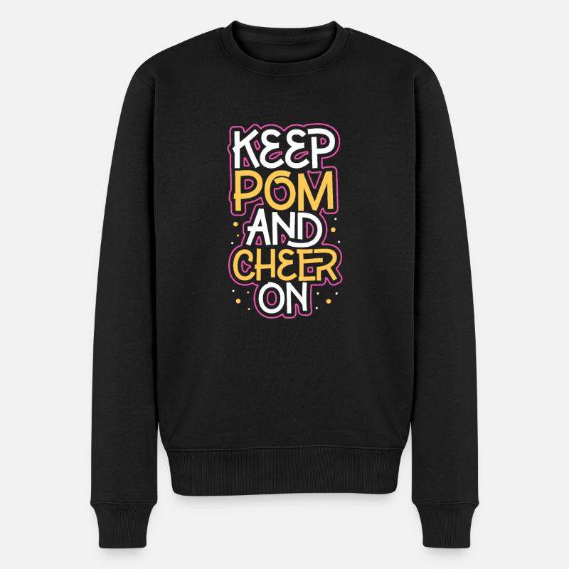 Cheerleader Cheerleader-outfit - Männer Premium Bio Pullover - Schwarz