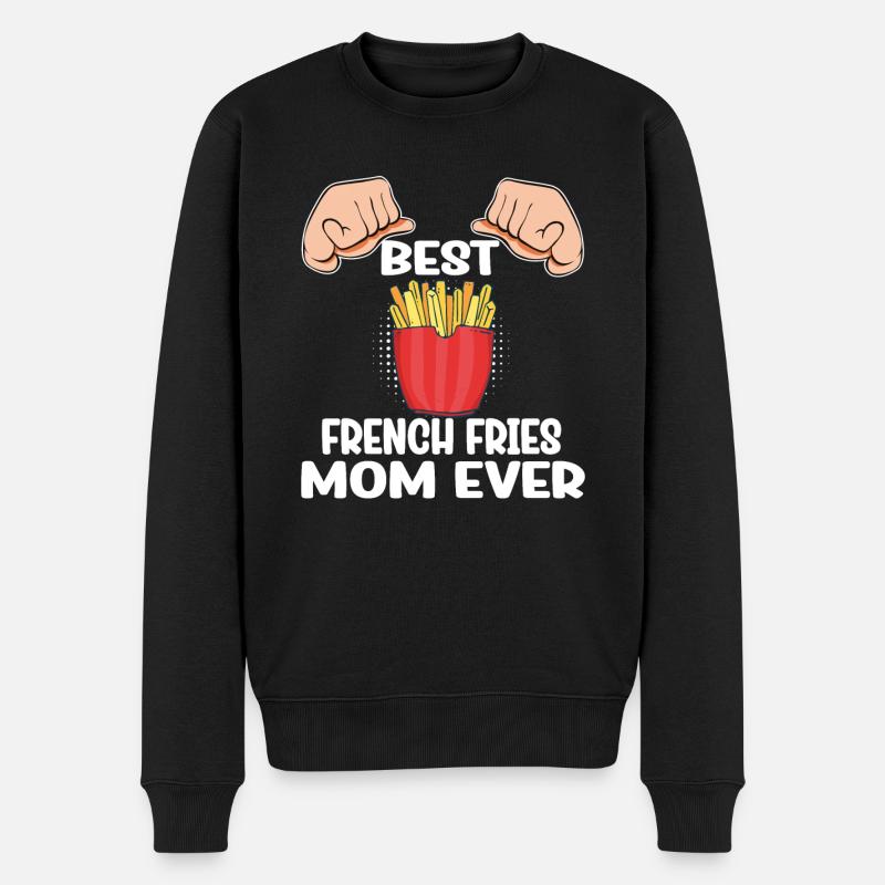 Frites amusantes Frites drôles - Pull Premium bio Homme - noir