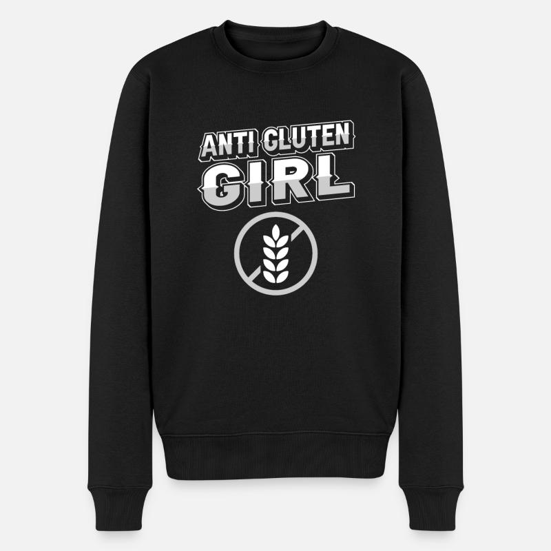 Fille sans gluten - Pull Premium bio Homme - noir