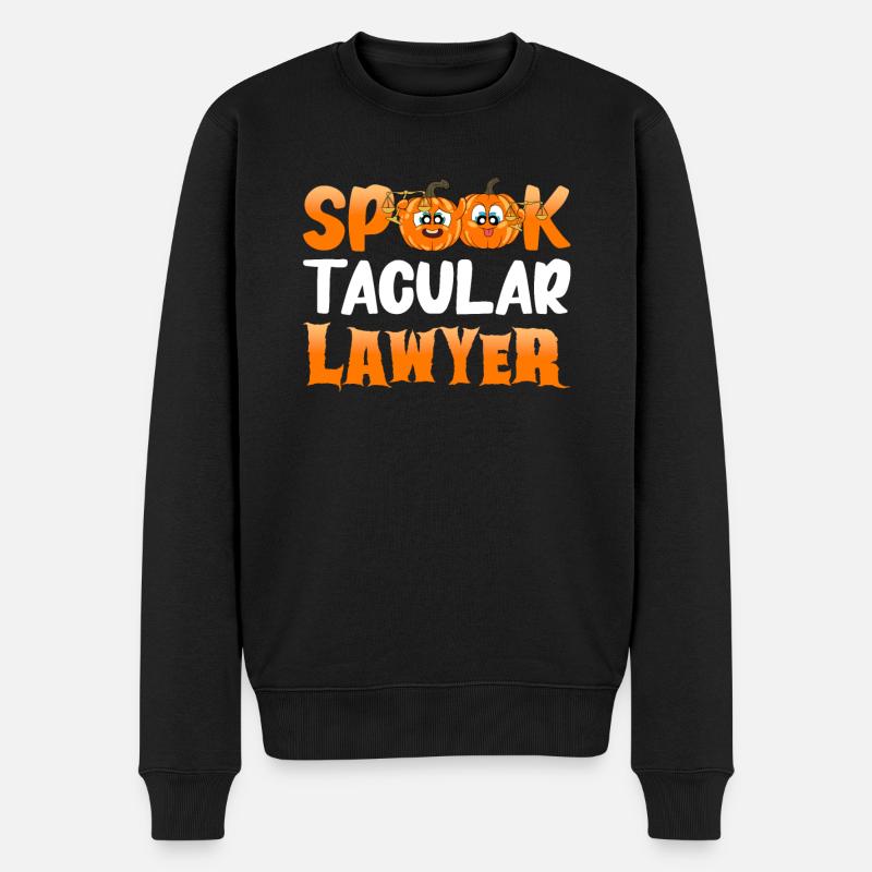 Avocat Halloween Pumpkin - Pull Premium bio Homme - noir