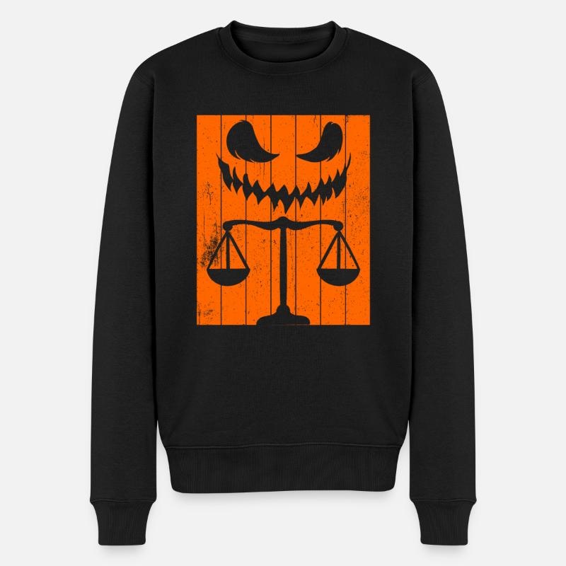 Avocat Halloween Pumpkin - Pull Premium bio Homme - noir