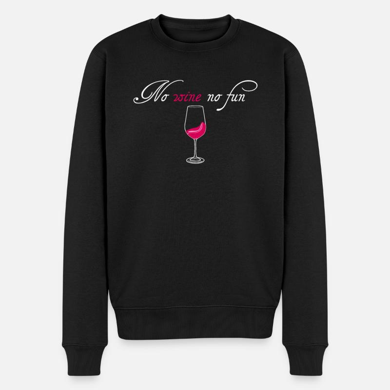 Vin Vin rouge - Pull Premium bio Homme - noir