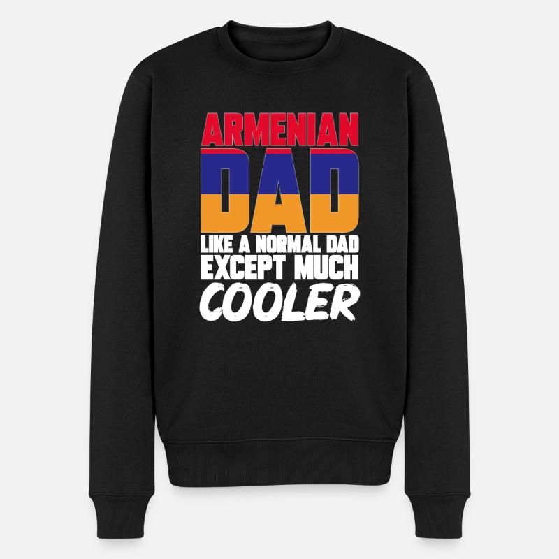 Armenische Flagge Armenien - Männer Premium Bio Pullover - Schwarz