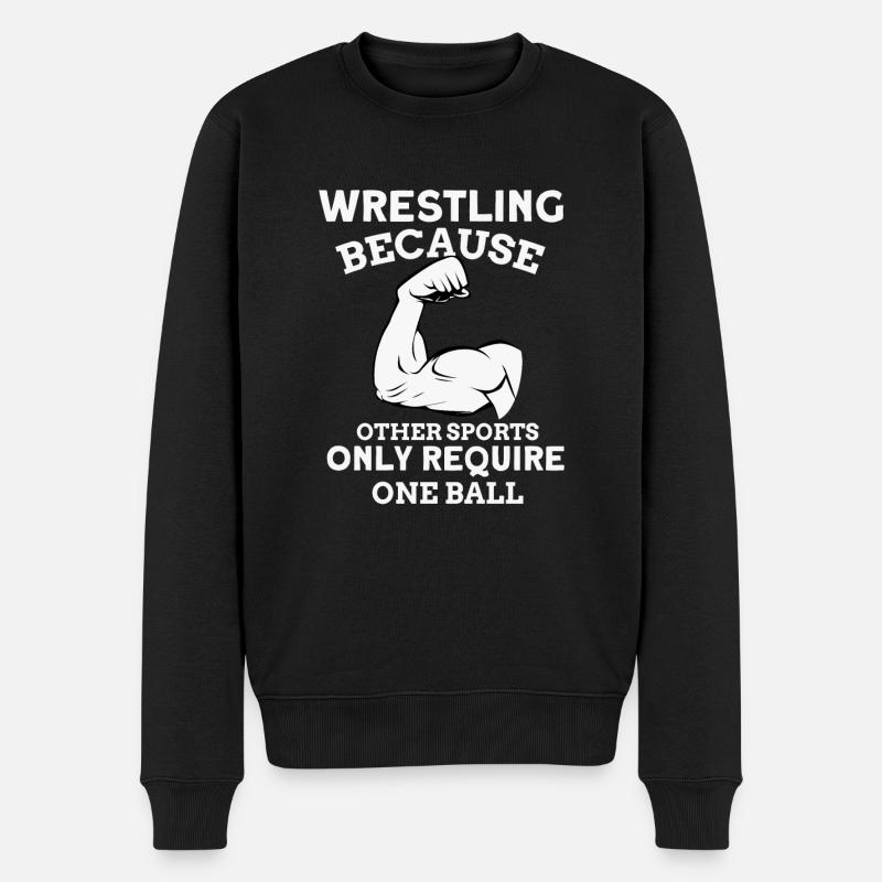 Bras de fer - Pull Premium bio Homme - noir