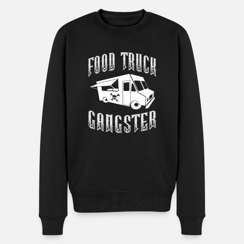 Gangsters de nourriture de rue - Pull Premium bio Homme - noir