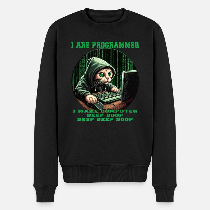 Je suis programmeur - Pull Premium bio Homme - noir