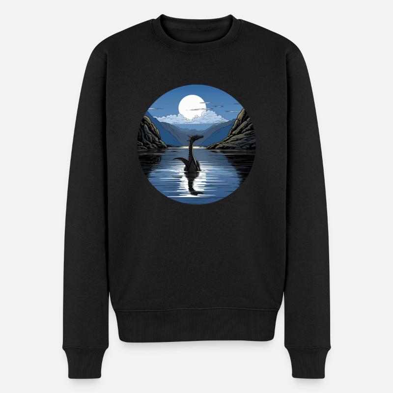 Loch Ness - Pull Premium bio Homme - noir