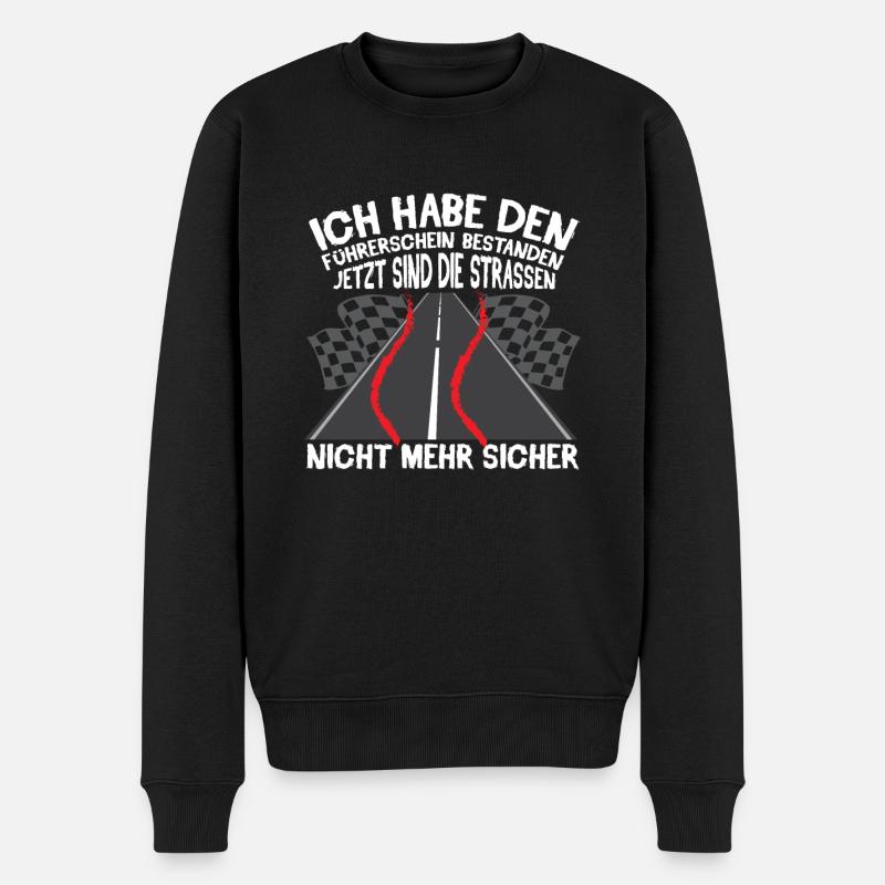 Führerschein Fahrschüler - Männer Premium Bio Pullover - Schwarz