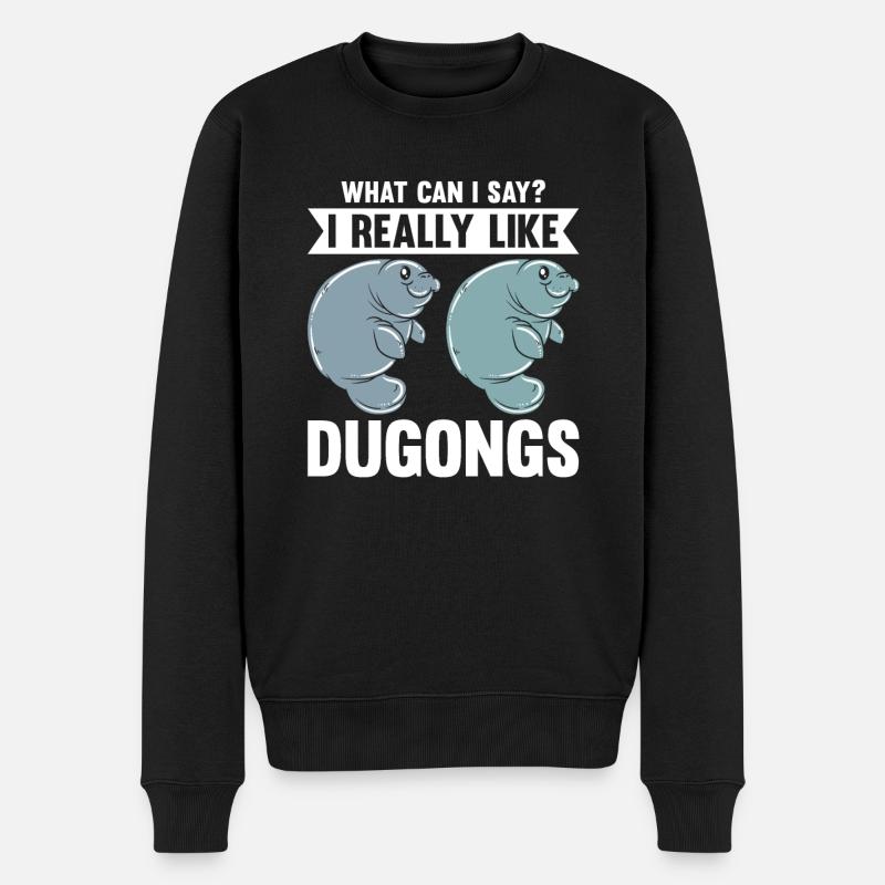 Lamantins dugongs Lamantin - Pull Premium bio Homme - noir