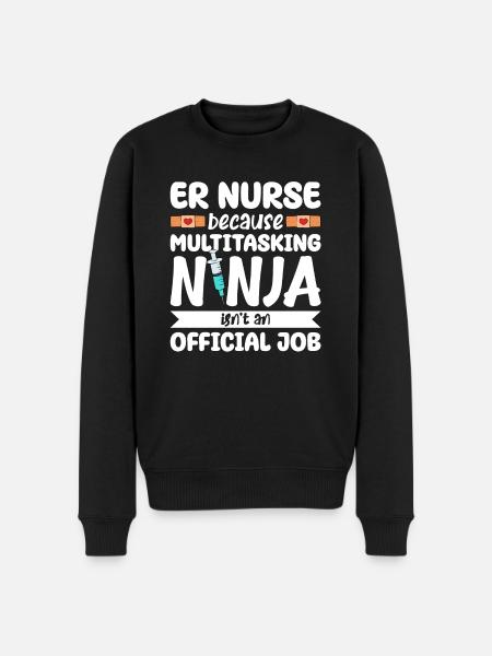 Funny Nurse Gifts - Men's Premium Organic Jumper - black
