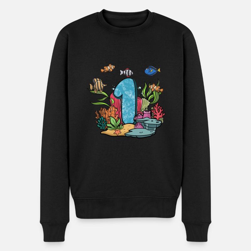 Cadeau de poisson d’aquarium - Pull Premium bio Homme - noir