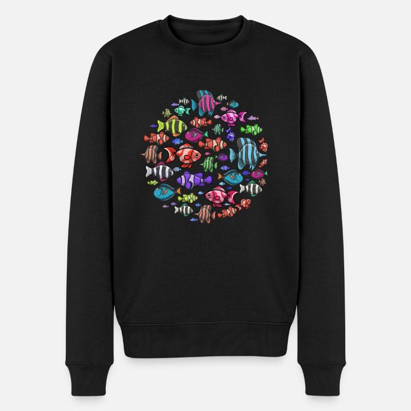 Cadeau de poisson d’aquarium - Pull Premium bio Homme - noir