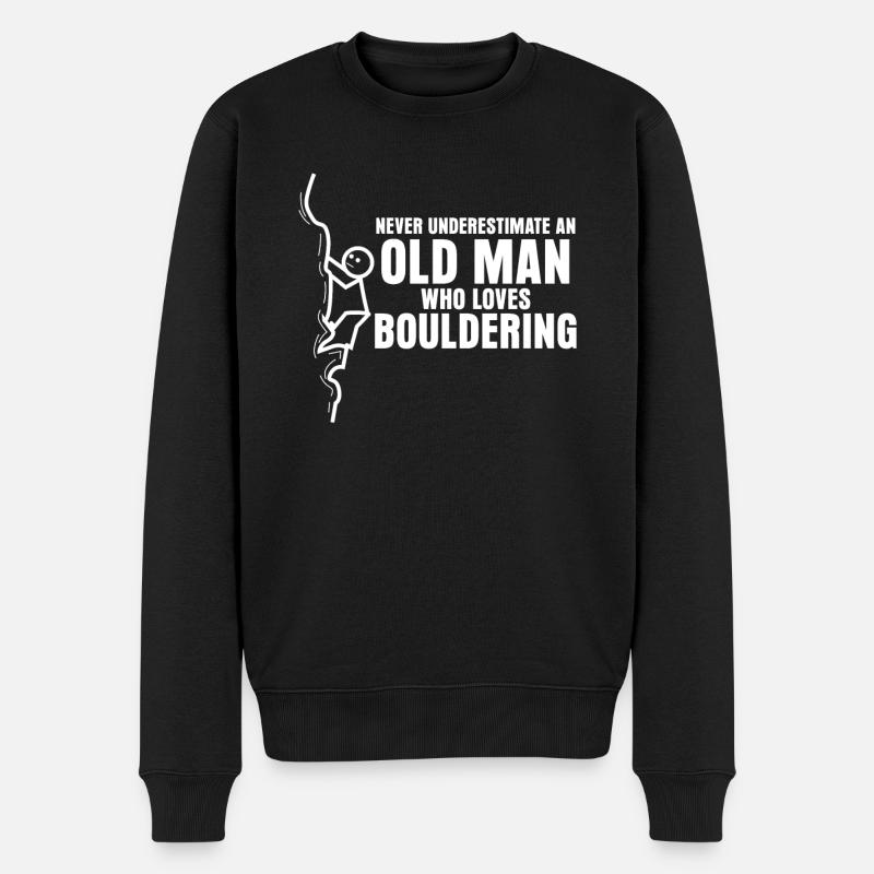 Grimpez les rochers - Pull Premium bio Homme - noir