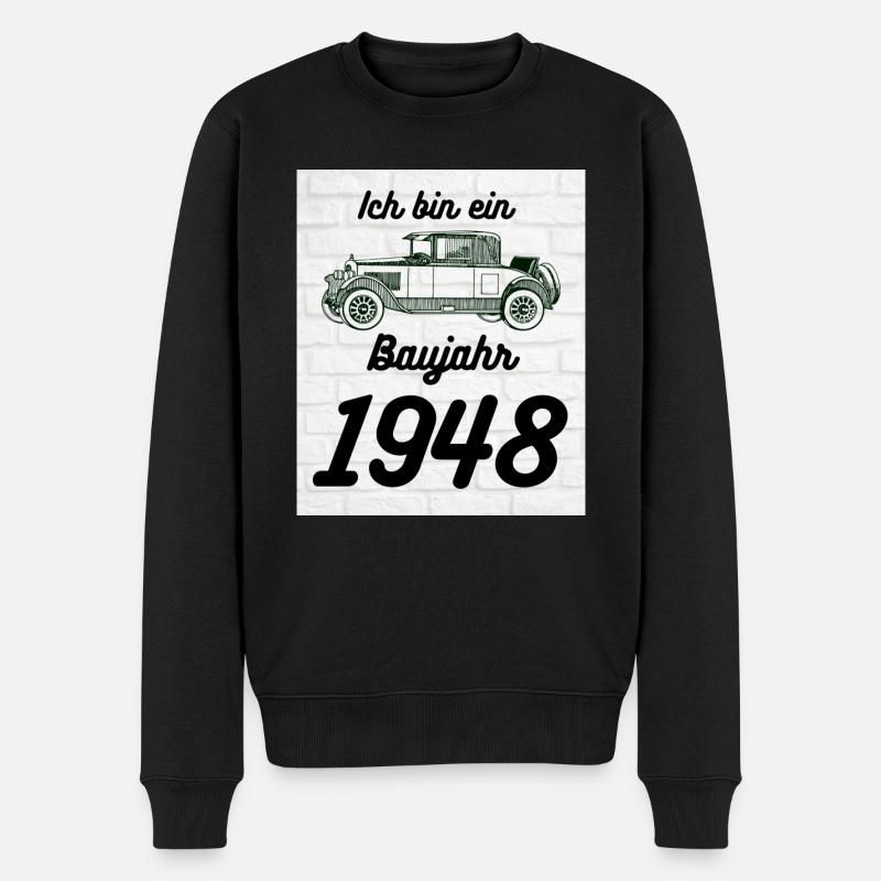 Oldtimer 1948 - Männer Premium Bio Pullover - Schwarz