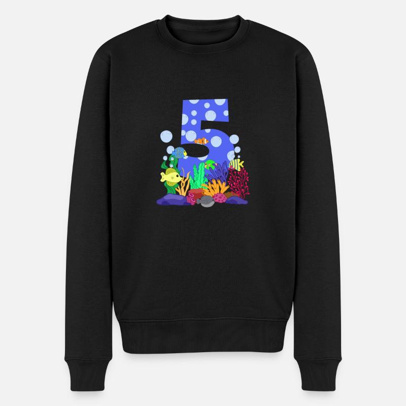 Aquarium Fisch Geschenk - Männer Premium Bio Pullover - Schwarz