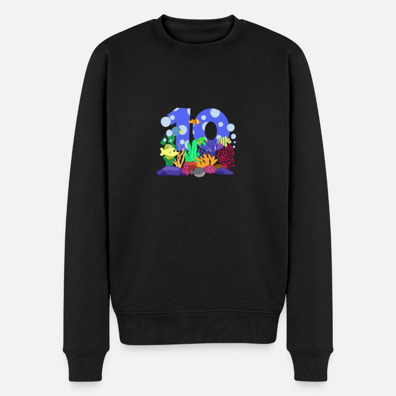Cadeau de poisson d’aquarium - Pull Premium bio Homme - noir