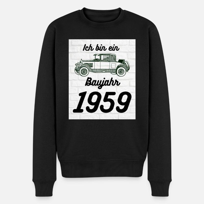 Oldtimer 1959 - Männer Premium Bio Pullover - Schwarz