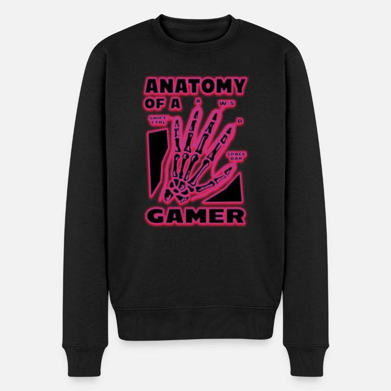 Anatomie d’un joueur drôle - Pull Premium bio Homme - noir